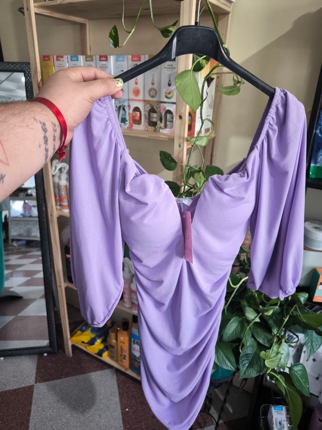 Vestido lila Keyna - Talla única