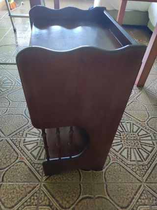 Mesita auxiliar vintage madera