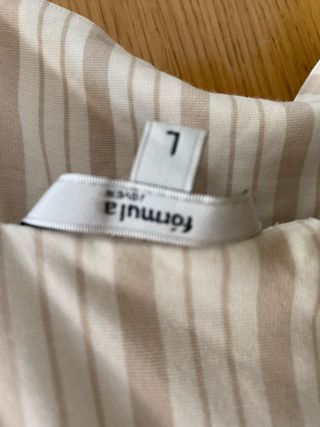 Mono rayas beige Fórmula Joven L