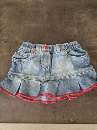 Gonna jeans bimba, taglia 1/2 anni.