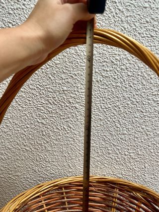 Cesta mimbre marrón