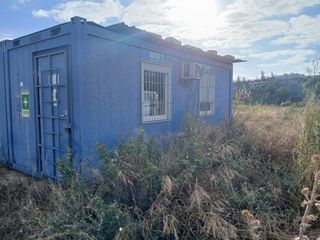 Contenedor oficina 26m2 - Azul