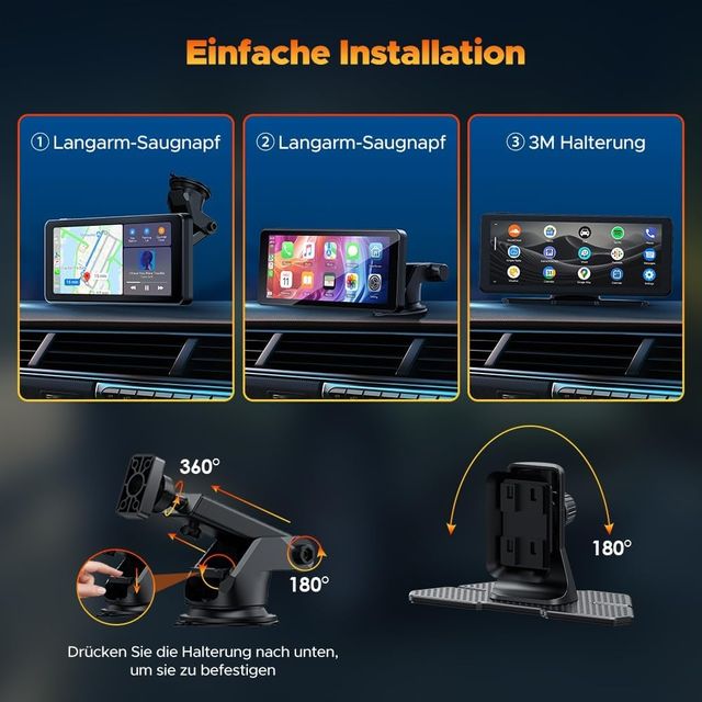 GPS 6.86" Android Auto&CarPlay