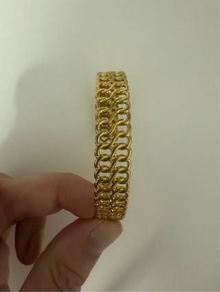 Brazalete dorado | Pulsera de eslabones