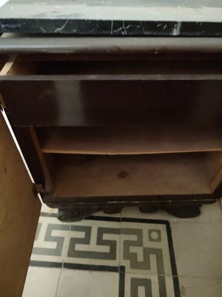 Conjunto dormitorio cama matrimonio + 2 mesillas