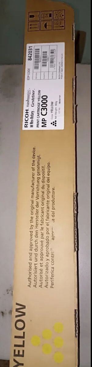 Cartuccia Toner Ricoh MP C3000 Gialla