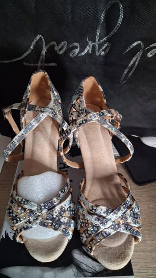 Zapatos baile salón leopardo
