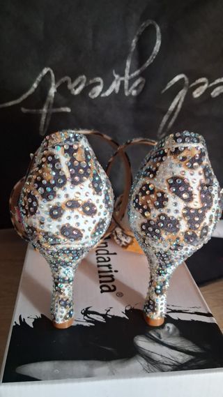 Zapatos baile salón leopardo