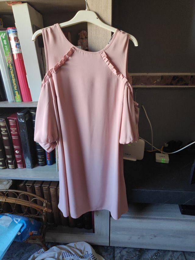 Vestido verano salmón T-42