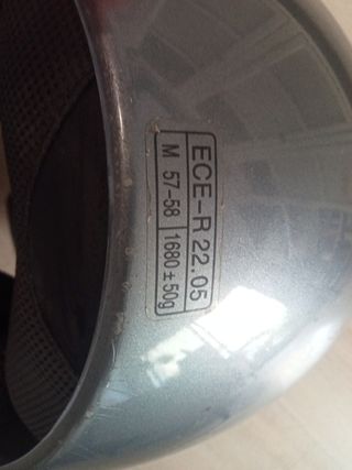Casco moto integral gris