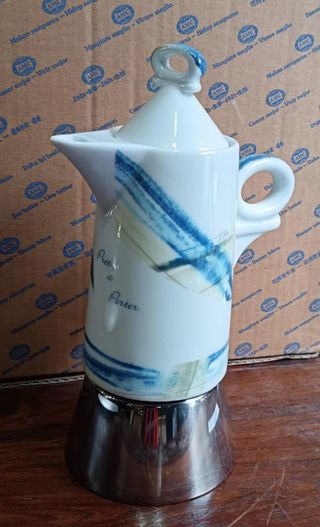 Caffettiera Moka AMC acciaio porcellana