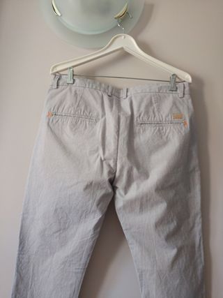 Pantalón Zara Man azul rayas