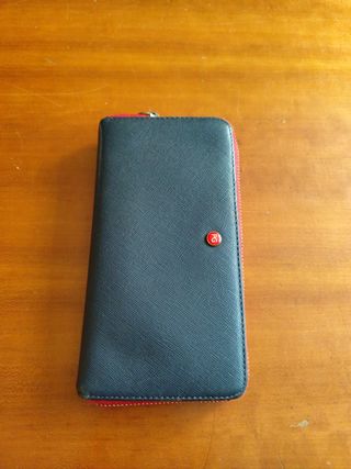 Cartera Purificación García - Azul y Roja