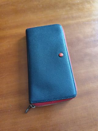 Cartera Purificación García - Azul y Roja