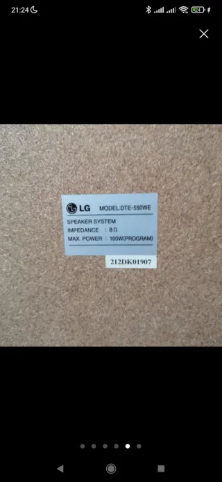 Sistema sonido LG 5.1 - Gris plata