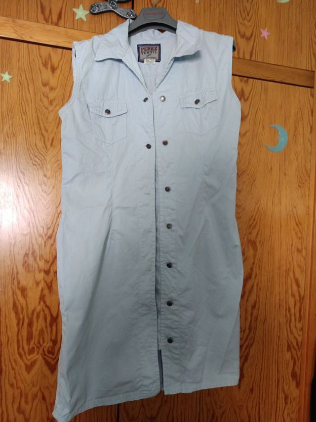 Vestido vaquero MIDI sin mangas