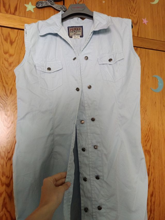 Vestido vaquero MIDI sin mangas