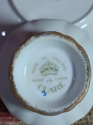 Taza café porcelana inglesa Clare