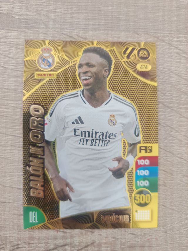 Cromo Vinicius Balón de Oro