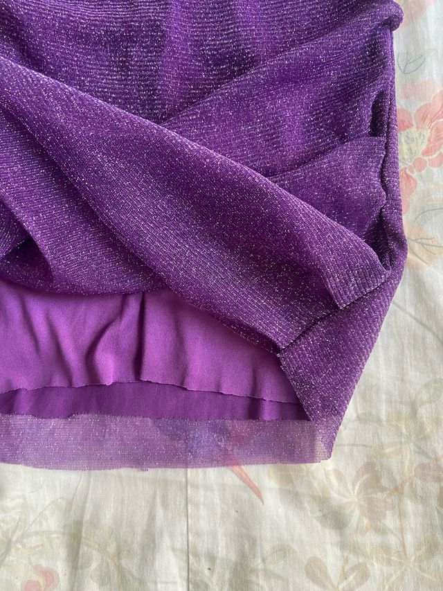 Vintage coquette y2k boho indian style violet top