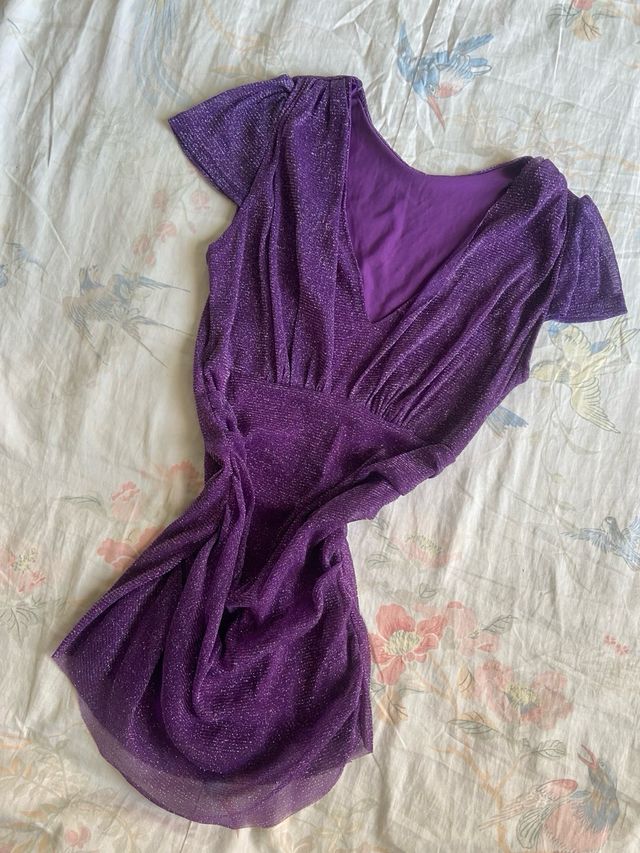 Vintage coquette y2k boho indian style violet top