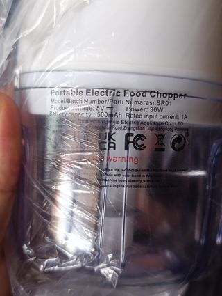 Tritatutto Elettrico Portatile