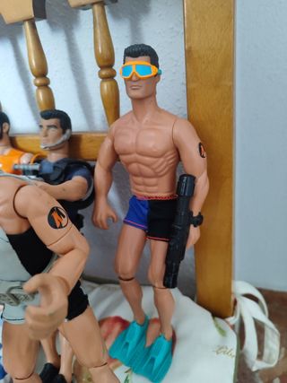 7 Muñecos Action Man vintage