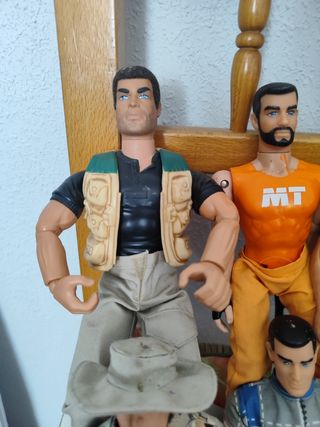 7 Muñecos Action Man vintage
