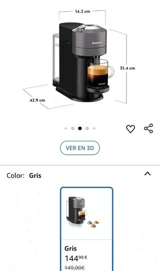 Nespresso Vertuo Next Máquina de Café y Espresso