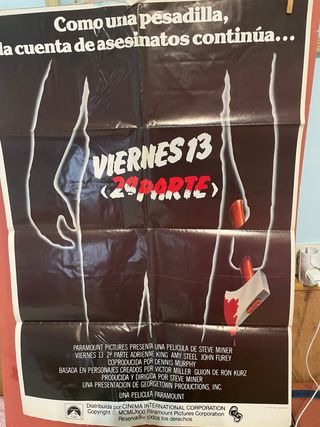 CARTEL DE CINE. VIERNES 13 II PARTE