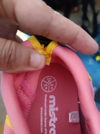 Zapatillas agua niña | Rosa-Amarillo
