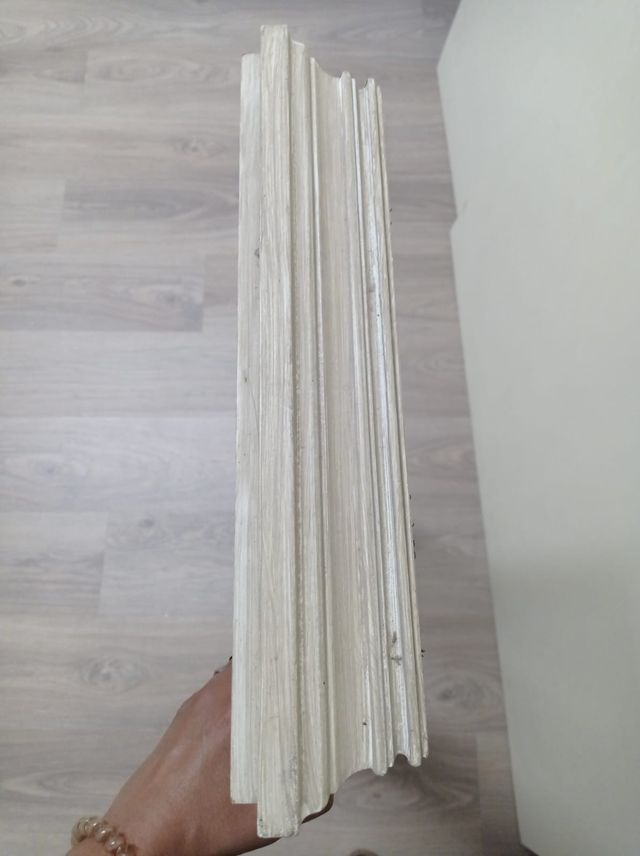 Marco rejilla blanco-gris