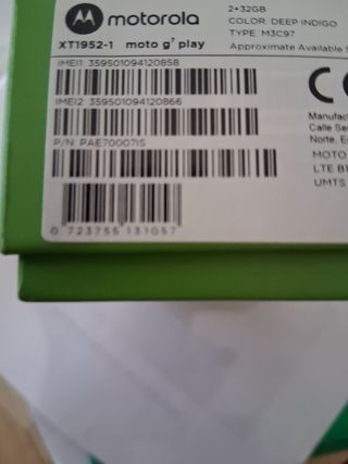 Motorola Moto g7 play plux móvil negro