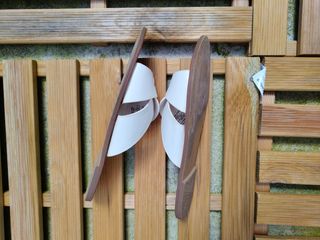 Sandalias Bershka blancas planas
