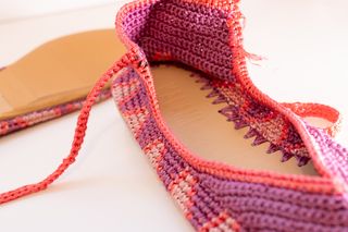 Bailarinas crochet multicolor