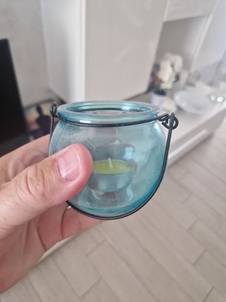 Portacandele in vetro 
