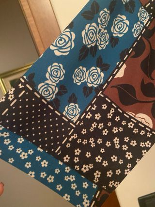 Blusa fantasia patchwork