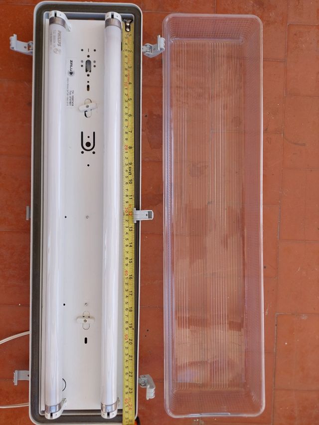 Lampara techo fluorescente - 2 tubos
