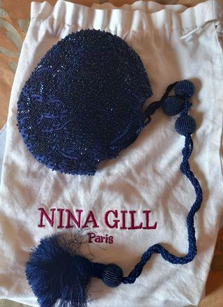 Elegante pochette da sera blu