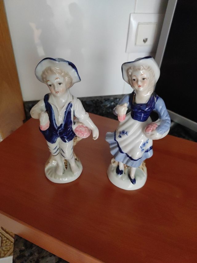2 figuras porcelana vintage