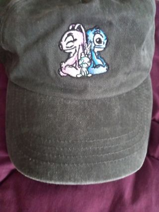 Gorra Disney Stitch - Negra ,gris oscura. Vaquera