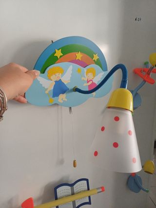 Applique cameretta: lampada arcobaleno