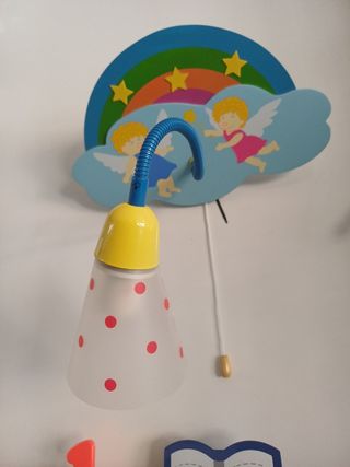 Applique cameretta: lampada arcobaleno