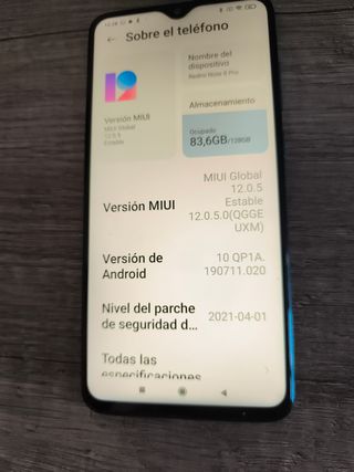 Xiaomi Redmi Note 8 Pro 6 GB de RAM y 128 de memor