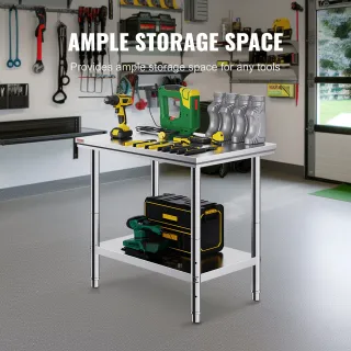 60 x 90 x 80 cm Piano di Lavoro per Cucina Profess