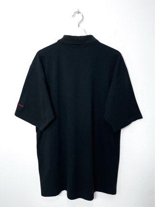 Polo Fútbol Vintage Mundial 2002 Oversize Negro