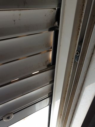 Persiana blanca PVC ventana