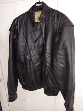 Cazadora cuero Compagnia vintage