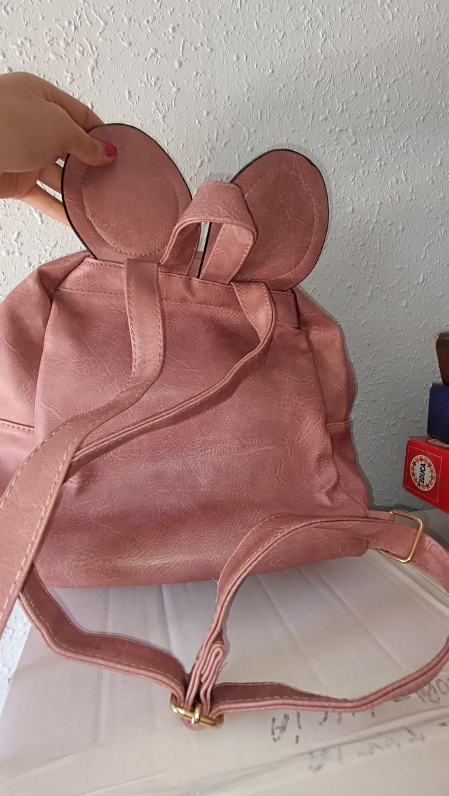 Mochila Minnie Mouse rosa y