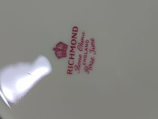 6 Platos Porcelana Inglesa Richmond Rose Time